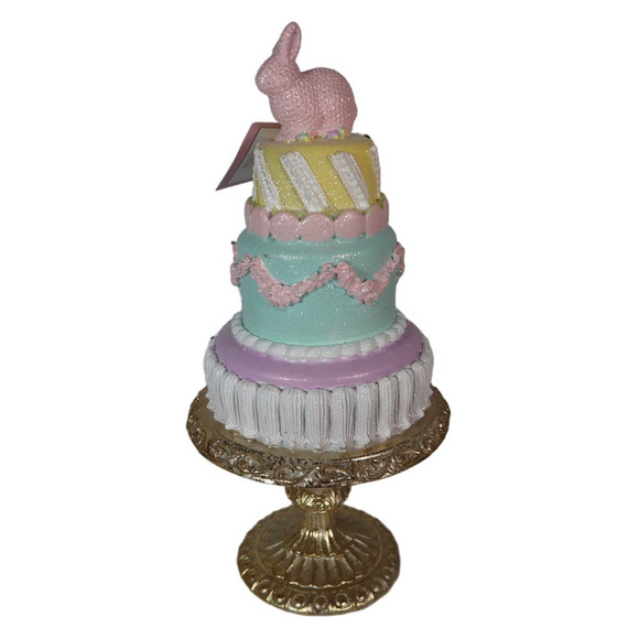 Cupcakes and Cashmere Easter Bunny Tiered Cake Decor - Picture 1 of 7